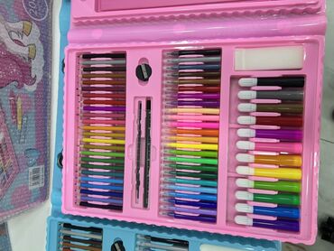 Masaüstü dəstlər: Uşaq üçün rəsm və yaradıcılıq dəsti – 208 hissə - Şirin unicorn — 4