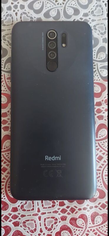 xiomi mia3: Xiaomi Redmi 9 Prime, 64 GB, rəng - Qara, 
 Barmaq izi, Face ID