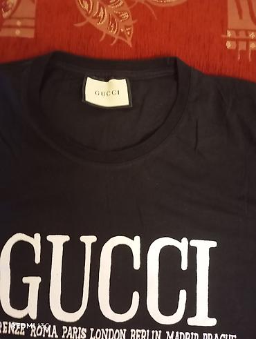 Футболки: Мужская футболка, Gucci, 2XL, цвет - Черный — 1