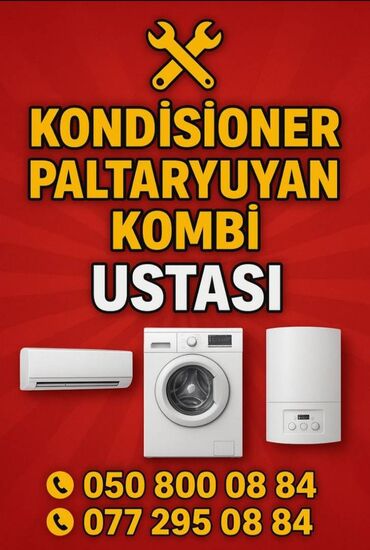 ac qarina zeytun yagi: Kondisioner, paltaryuyan və kombinlərin təmiri+ yuyulması