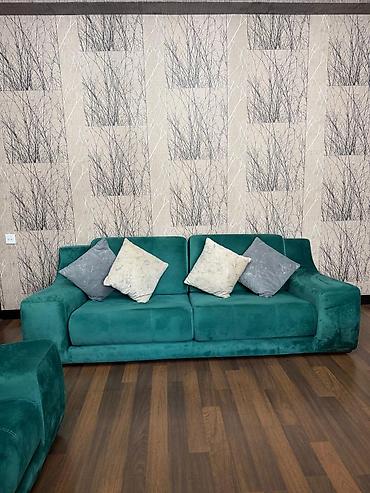 divan acilan: İşlənmiş, Divan, 2 kreslo, Bazalı, Açılan — 9