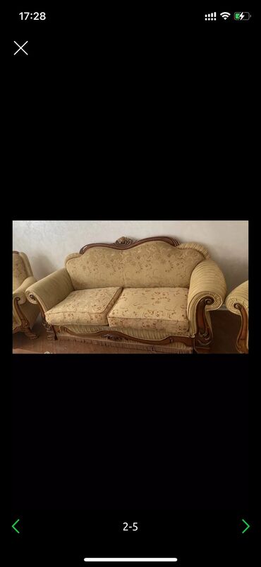 pufik kreslo: Б/у, Диван-кровать, 2 кресла, Пуфик, Кресло, Без подьемного механизма, Раскладной