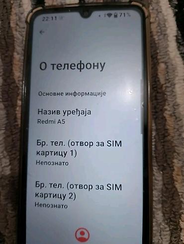 Xiaomi: Hiaomi redmi a5. jos pod garancijom 100eura. malo koriscen — 6
