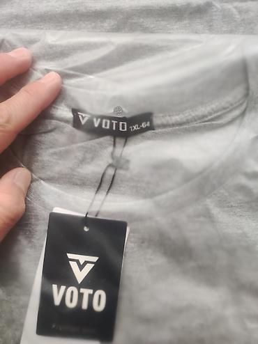 pull and: Мужская футболка VOTO, серый меланж. - Классический крой с круглым — 4