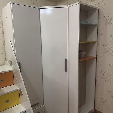 divar desən: Uşaq otağı üçün çoxfunksiyalı iki mərtəbəli çarpayı dəsti - Dəst — 5