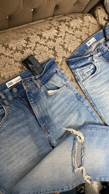 cins salvar qadin: Джинсы Zara, XS (EU 34), цвет - Синий