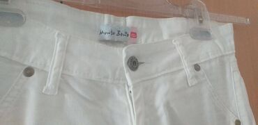 zenske pantalone na preklop: L (EU 40), Normalan struk, Ravne nogavice