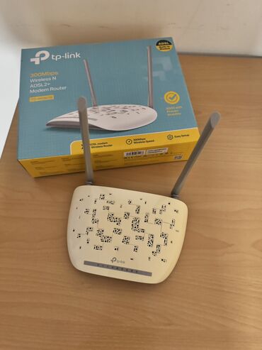 Modemlər və şəbəkə avadanlıqları: Adsl router tplink Qutusu adaptoru var Tam işləkdir Adsl tiplidir