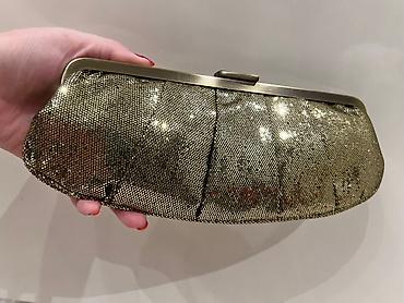 Çantalar: Accessorize clutch Metal şəbəkəli qızılı klatç çanta - Rəng — 3