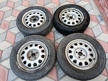 17 5 донголок: Колеса в сборе R 15, Б/у, Комплект, Железные, отверстий - 4 — 1