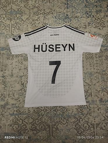 Kişi geyimləri: Futbolka, Adidas, S, rəng - Ağ — 2