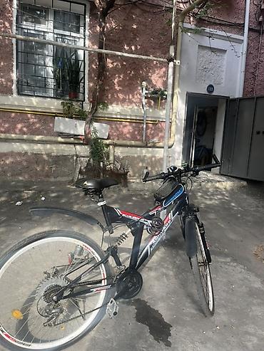 velosipedler 28: Dağ tipli/şəhər üçün uyğun velosiped - Rəng: qara, qırmızı-ağ — 1