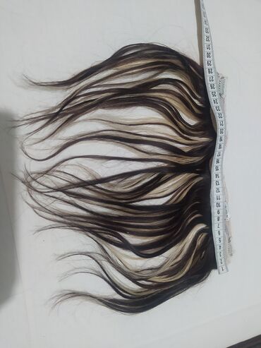 Perike i klipse: Prodajem prirodnu kosu,šatiranu,braon - plavu,na klipse,dužina 27 — 9