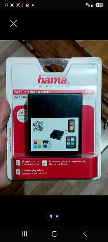 limitsiz data kart: Hama Wi‑Fi Data Reader SD/USB – yaddaş kartları və USB daşıyıcılar — 6