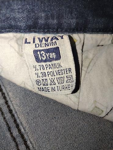 dar şalvar: LiWAY Denim cins şalvar Demək olar ki yenidir 2 dəfə geyinilib - — 3