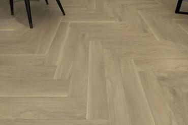 ağ yolka: Balıqlar Sümüklü (Herringbone) Dizayn Laminat/Parket Döşəmə - Təbii — 3