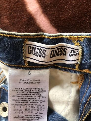 Şortlar: GUESS Los Angeles brendi denim şort - Model: Uşaq/yeniyetmə şortu — 3