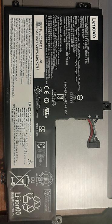 телефон fly li lon 3 7 v: Lenovo noutbuk üçün orijinal batareya Model: L18C3PF1 (Lenovo part — 1