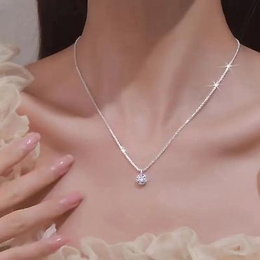 mts satic smartic za decu: Elegantna ogrlica sa blistavim privjeskom - Materijal: sjajni metal — 3