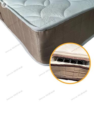 Matraslar: Matras – 160 × 200 sm Yüksək komfortlu yaylı matras. Üst hissə — 1