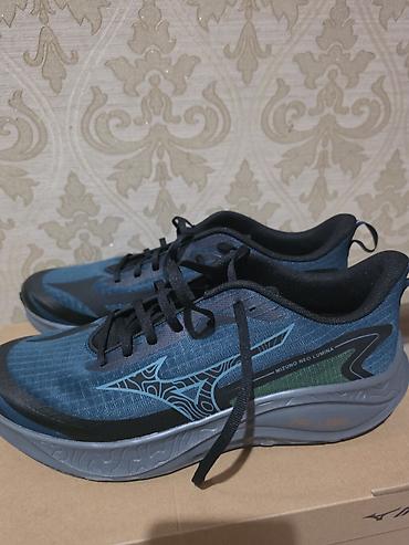 Мужские кроссовки, 45, Mizuno, Б/у, цвет - Синий, Платная доставка