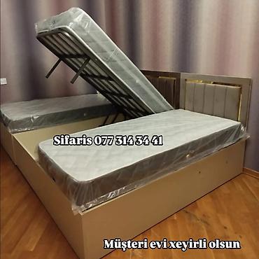 Üçlük taxt komplekti – qaldırılan bazalı - 3 ayrı matraslı modul