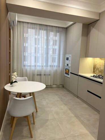 купить квартиру в строящемся доме в бишкеке: 1 бөлмө, 42 кв. м, Элитка, 7 кабат, Дизайнердик ремонт