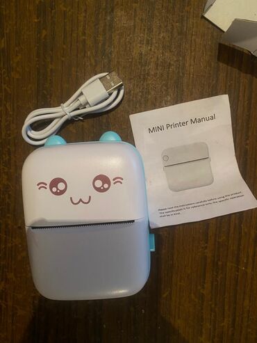 портативный мини принтер: Мини термопринтер C9 (Blue) Компактный портативный принтер для