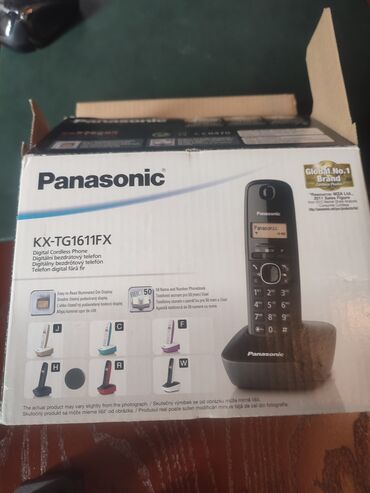 panasonic: Stasionar telefon Panasonic, Simsiz, Yeni, Ünvandan götürmə