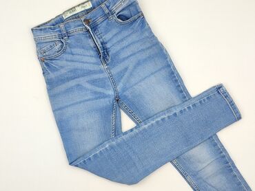 spodnie jeans tanie: Spodnie jeansowe, DenimCo, 12 lat, 146/152, stan - Dobry