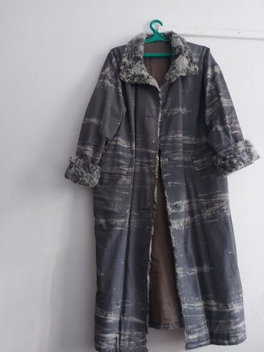 женские плащ: Пальто, Карманы накладные, 6XL (EU 52)