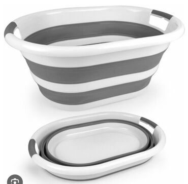 серебрянная посуда: Продаю складной тазик 25 л новый