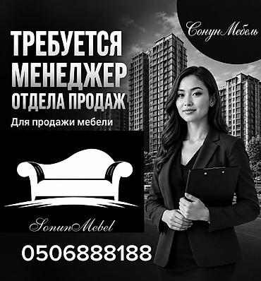 Продажи, работа с клиентами: Вакансия: менеджер отдела продаж (мебель) Компания: Sonun Mebel — 1