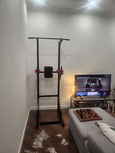 Turniklər və bruslar: Ev üçün çoxfunksiyalı turnik–dips–press stendi - Müqavimətli metal — 2