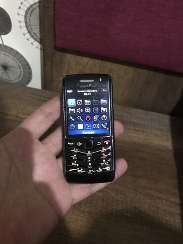 blackberry telefonları: Blackberry Pearl 3G 9105, 2 GB, rəng - Qara, Düyməli