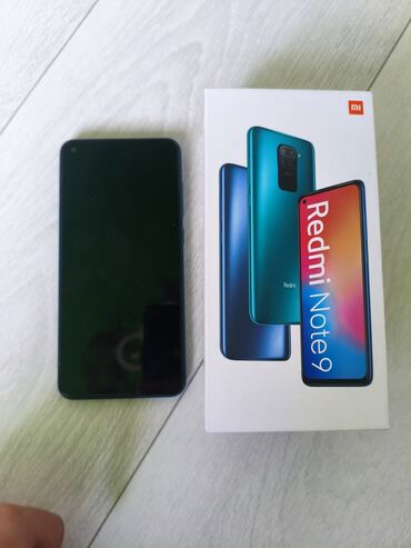 принтер wifi: Redmi, Redmi Note 9, Колдонулган, 128 ГБ, түсү - Жашыл, 2 SIM