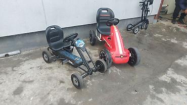 Dečiji električni automobili: Dečiji pedali go-kartovi – 2 modela - Model 1: Crveni „Abarth” — 1