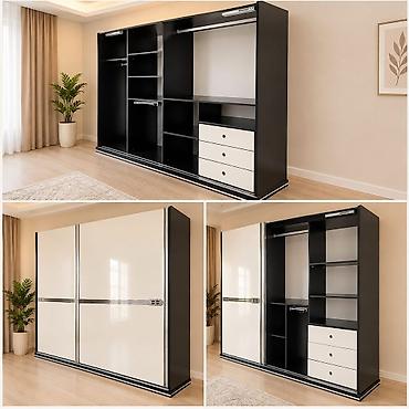 ✅Dolab əla vəziyyətdə 200 AZN. Ölçülər:2.45/2.10 Material: laminat