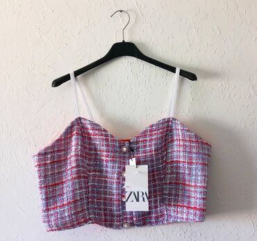 zara sivi sako: Zara, L (EU 40), Plaid, color - Multicolored