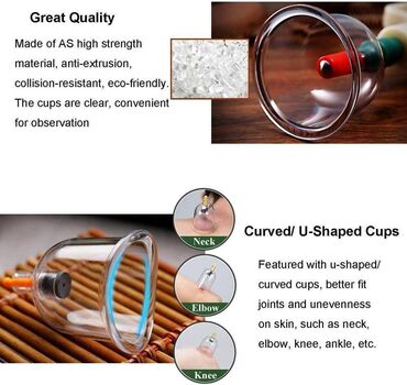 Lepota i zdravlje: Ventuze . CUPPING-fizikalna terapija-akupunktura- čašama Komplet za — 2
