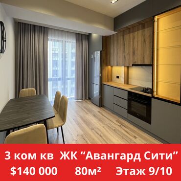 Продажа квартир: 3 комнаты, 75 м², Элитка, 9 этаж, Дизайнерский ремонт