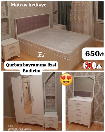 lamini mebel: Yataq otağı destleri
