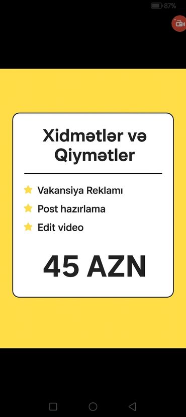 Marketinq, Reklam və PR: SMM menecer tələb olunur, Onlayn iş, 18-29 yaş, Təcrübəsiz