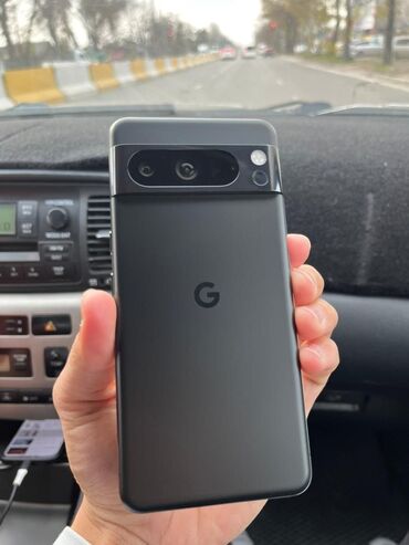 ред и 8: Google Pixel 8 Pro, Колдонулган, 128 ГБ, түсү - Кара, 1 SIM, eSIM