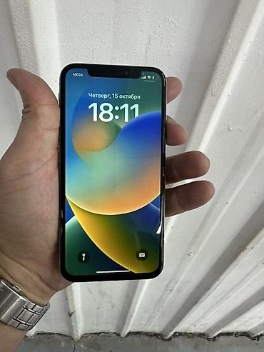 apple iphone a: IPhone X, Б/у, 256 ГБ, Серебристый, Чехол, 100 % — 8