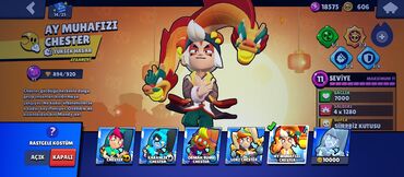 Техника для кухни: Brawl Stars oyunu üçün “Ay Mühafizi Chester” personajı və interfeys