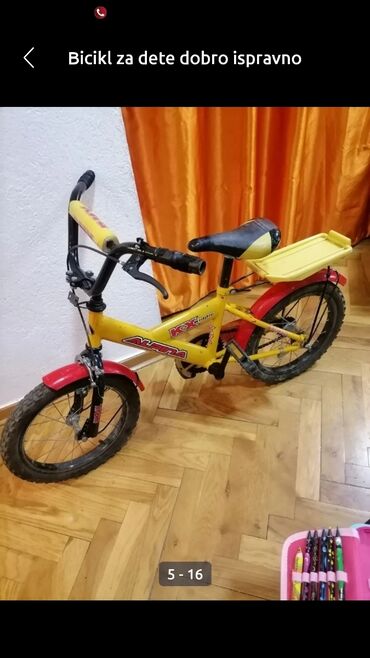 Auto delovi, gume i tjuning: Bicikl za dete ALPINA BMX ispravno Možda za dete do 8 g Gume 16