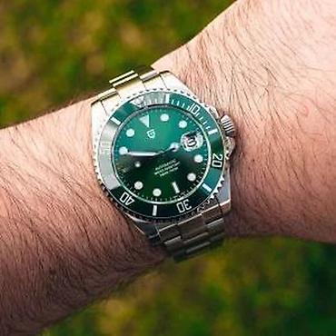 Ručni satovi: PAGANI DESIGN PD-1639 43mm/Zelena-Rolex Submariner-Automatik Potpuno — 6