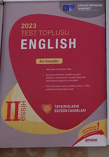 Testlər: İngilis dili Testlər 11-ci sinif, DİM, 2-ci hissə, 2023 il — 1