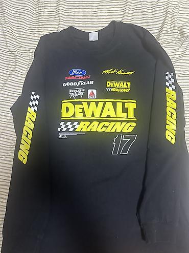 nike tech flees: Лонгслив DEWALT Racing №17 - Цвет: черный - Дизайн: крупный — 1
